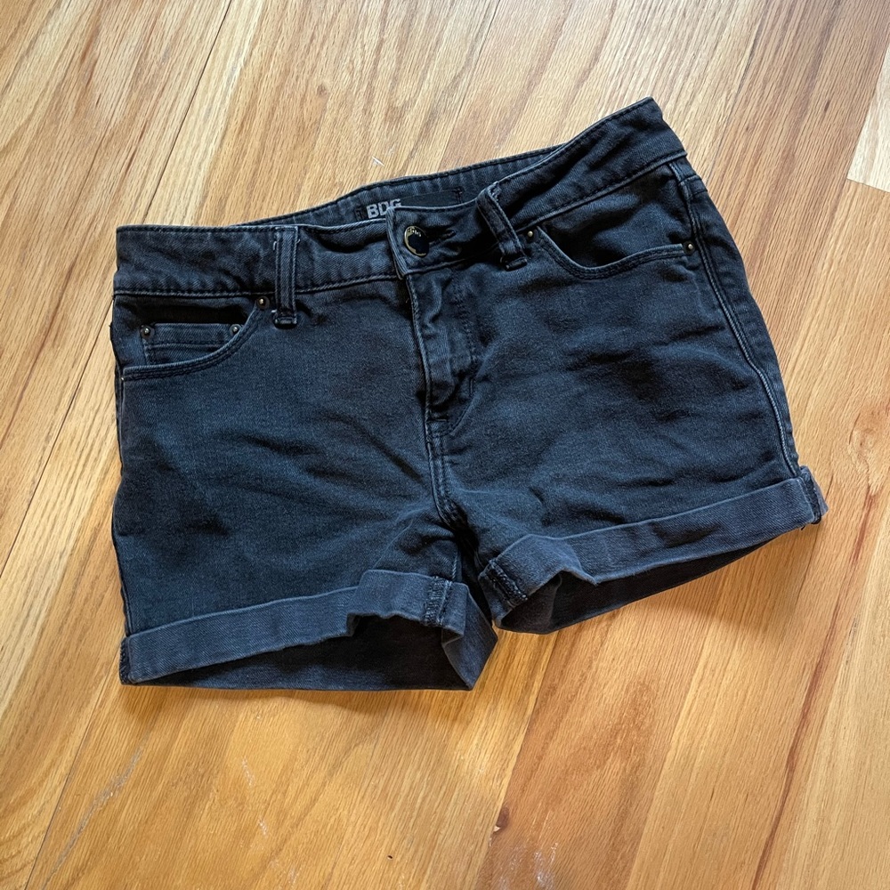 BDG Black Jean Shorts